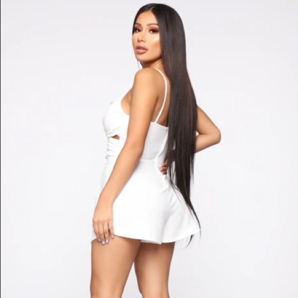White Cut Out Romper